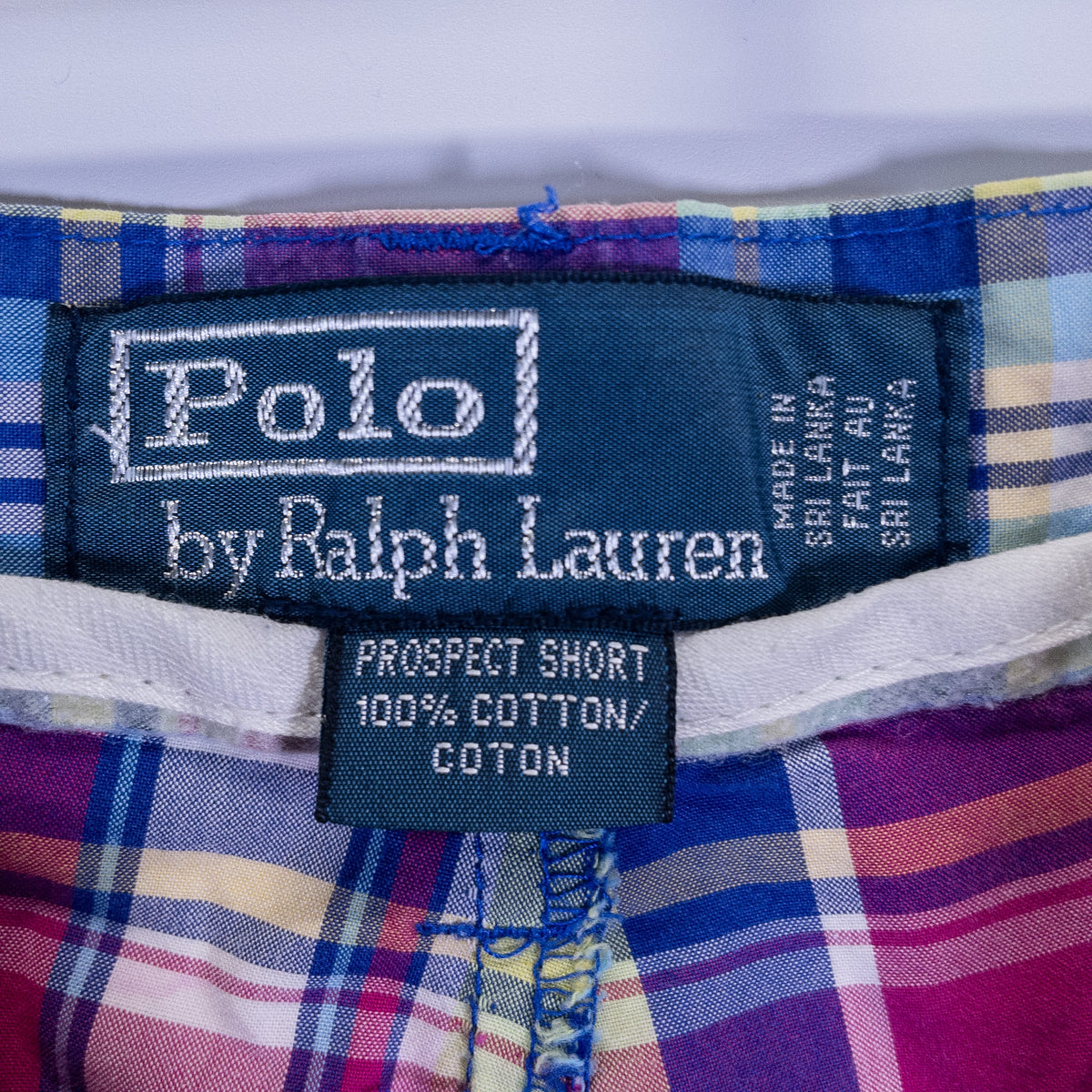 [メンズW32] 90〜00年代 Polo by Ralph Lauren/ポロバイラルフローレン ショートパンツ ショーツ マルチカラー チェック柄