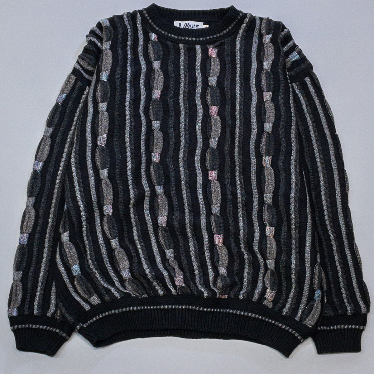 [メンズXXL] 90年代 LAVANE NEW YORK ニット セーター 3Dニット