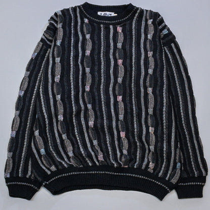 [メンズXXL] 90年代 LAVANE NEW YORK ニット セーター 3Dニット