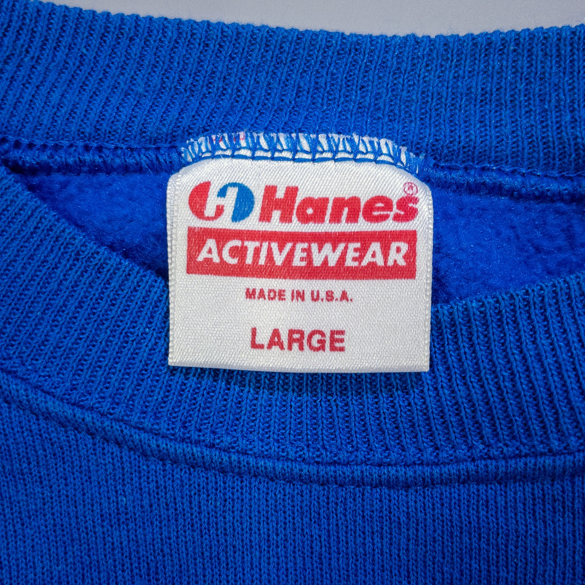 [メンズL] 80〜90年代 Hanes/ヘインズ スウェット トレーナー 無地 ブランクスウェット USA製