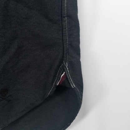 [メンズL] 00年代 Polo by Ralph Lauren/ポロバイラルフローレン 半袖シャツ 総柄 髑髏 黒染め