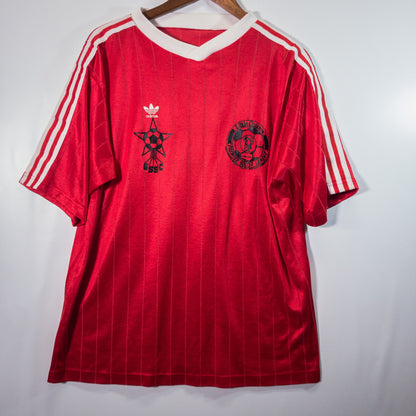 [メンズL] 80〜90年代 adidas/アディダス 半袖シャツ ゲームシャツ サッカーユニフォーム