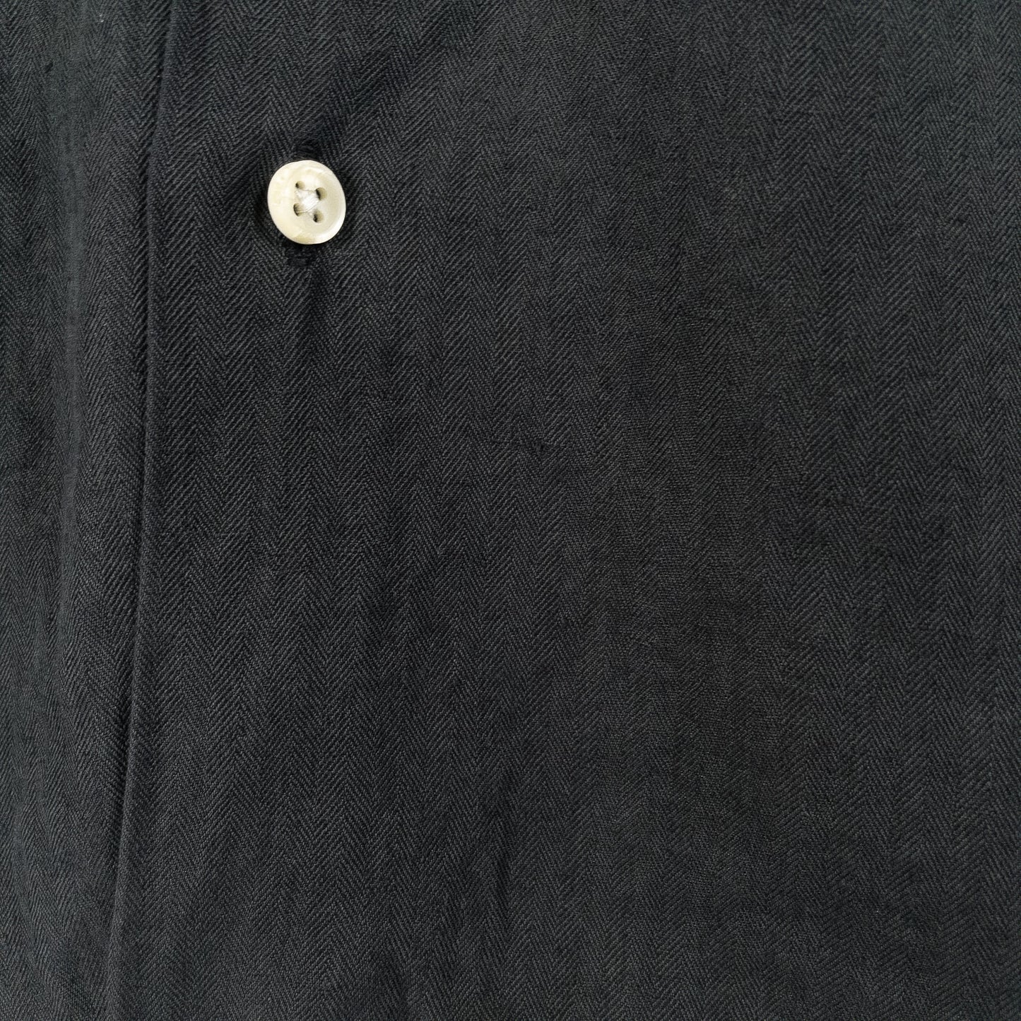 [メンズ3XL] 90〜00年代 Polo by Ralph Lauren/ポロバイラルフローレン 半袖シャツ リネン シルク 開襟シャツ 黒染め