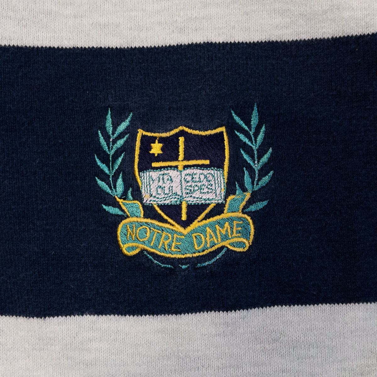 [メンズXL] 90年代 Dehen/デーヘン 長袖Tシャツ ラガーシャツ ボーダー