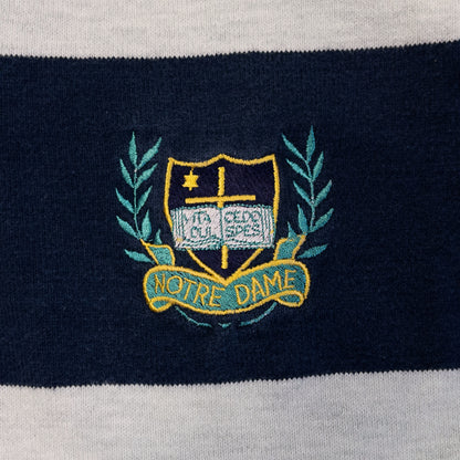 [メンズXL] 90年代 Dehen/デーヘン 長袖Tシャツ ラガーシャツ ボーダー