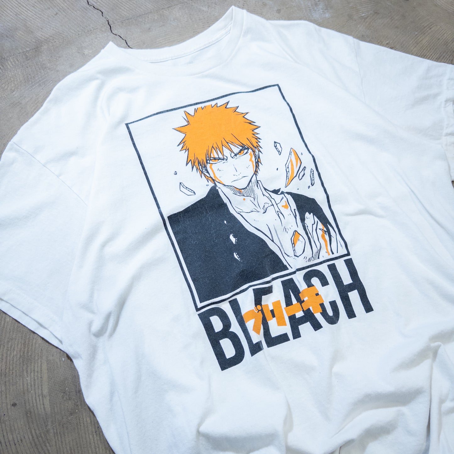 [メンズL] 00年代 Tシャツ アニメT BLEACH ブリーチ 黒崎一護