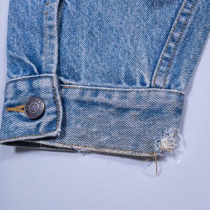 [メンズL] 90年代 GAP/ギャップ Gジャン・デニムジャケット オールドギャップ ピンバッジ付き