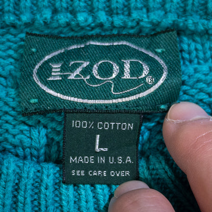 [メンズXL] 90年代 IZOD/アイゾッド ニット セーター コットンニット USA製