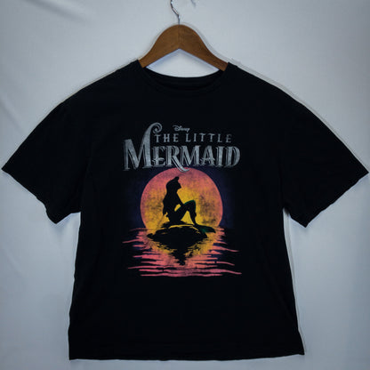 リトルマーメイド Tシャツ L ブラック ロゴプリント Disney/ディズニー