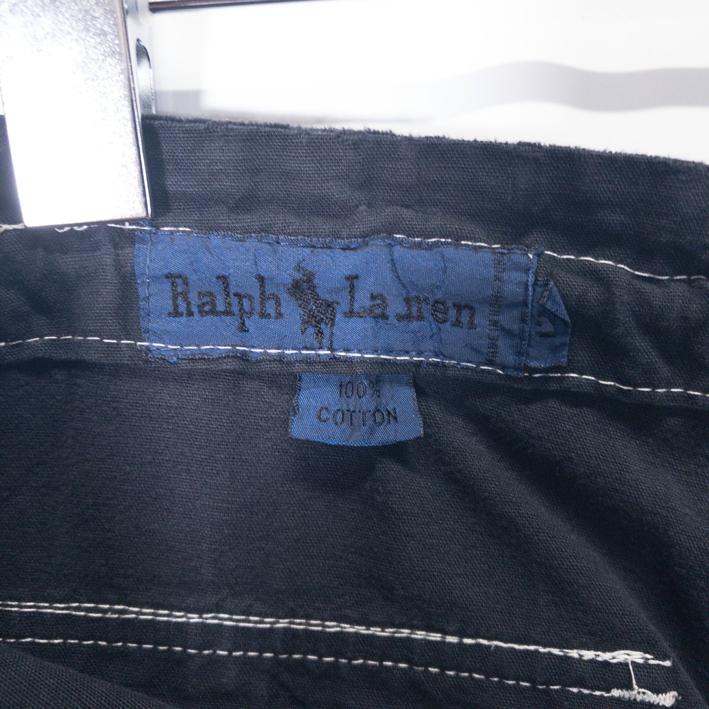 [メンズW35] 90〜00年代 Ralph Lauren/ラルフローレン ワークパンツ ベイカーパンツ 黒染め
