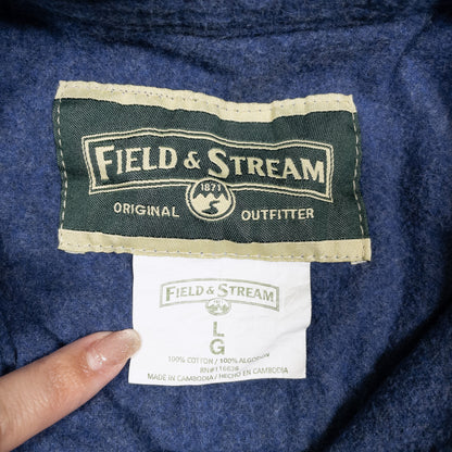 [メンズL] 90〜00年代 FIELF & STREAM/フィールドアンドストリーム ネルシャツ シャモアクロスシャツ