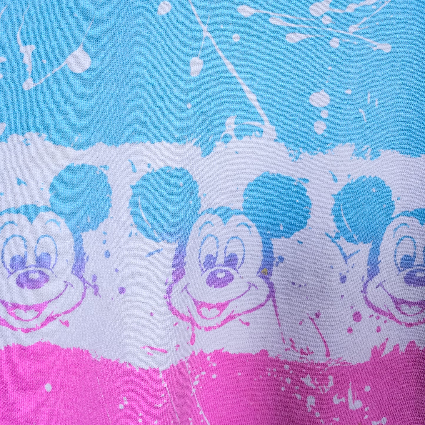 [メンズXL] 80年代 Disney/ディズニー Tシャツ キャラクターT ミッキーマウス オールオーバープリント 総柄 USA製