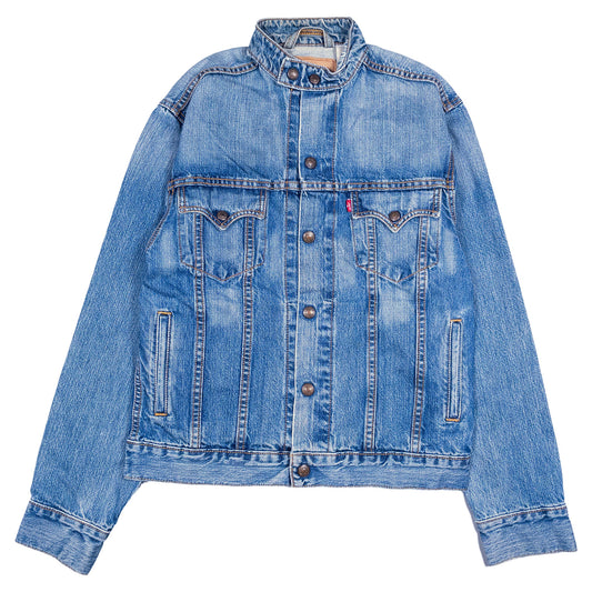 [メンズXS] 00年代 Levi's/リーバイス Gジャン デニムジャケット EASY RIDER Y2K スタンドカラー