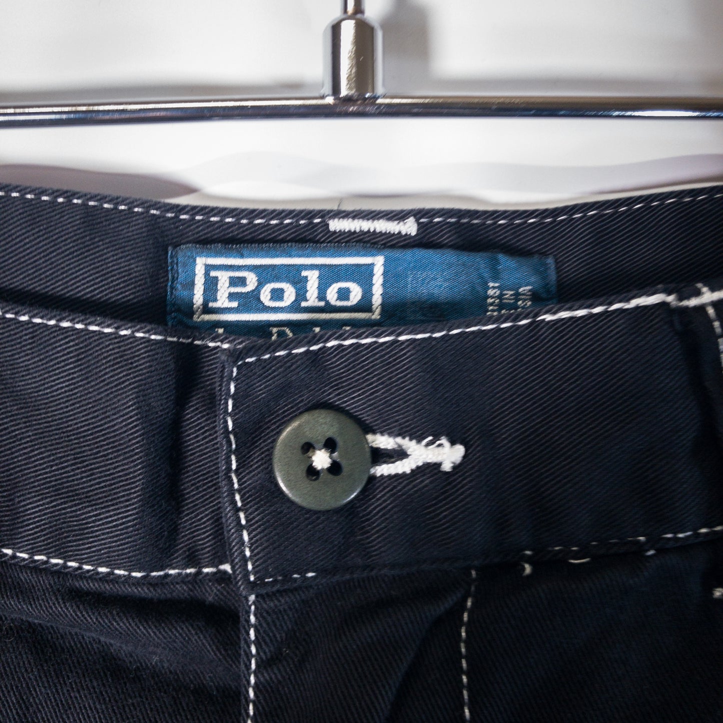 [メンズW29] 90〜00年代 Polo by Ralph Lauren/ポロバイラルフローレン ショートパンツ TYLER SHORT 黒染め