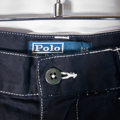 [メンズW29] 90〜00年代 Polo by Ralph Lauren/ポロバイラルフローレン ショートパンツ TYLER SHORT 黒染め