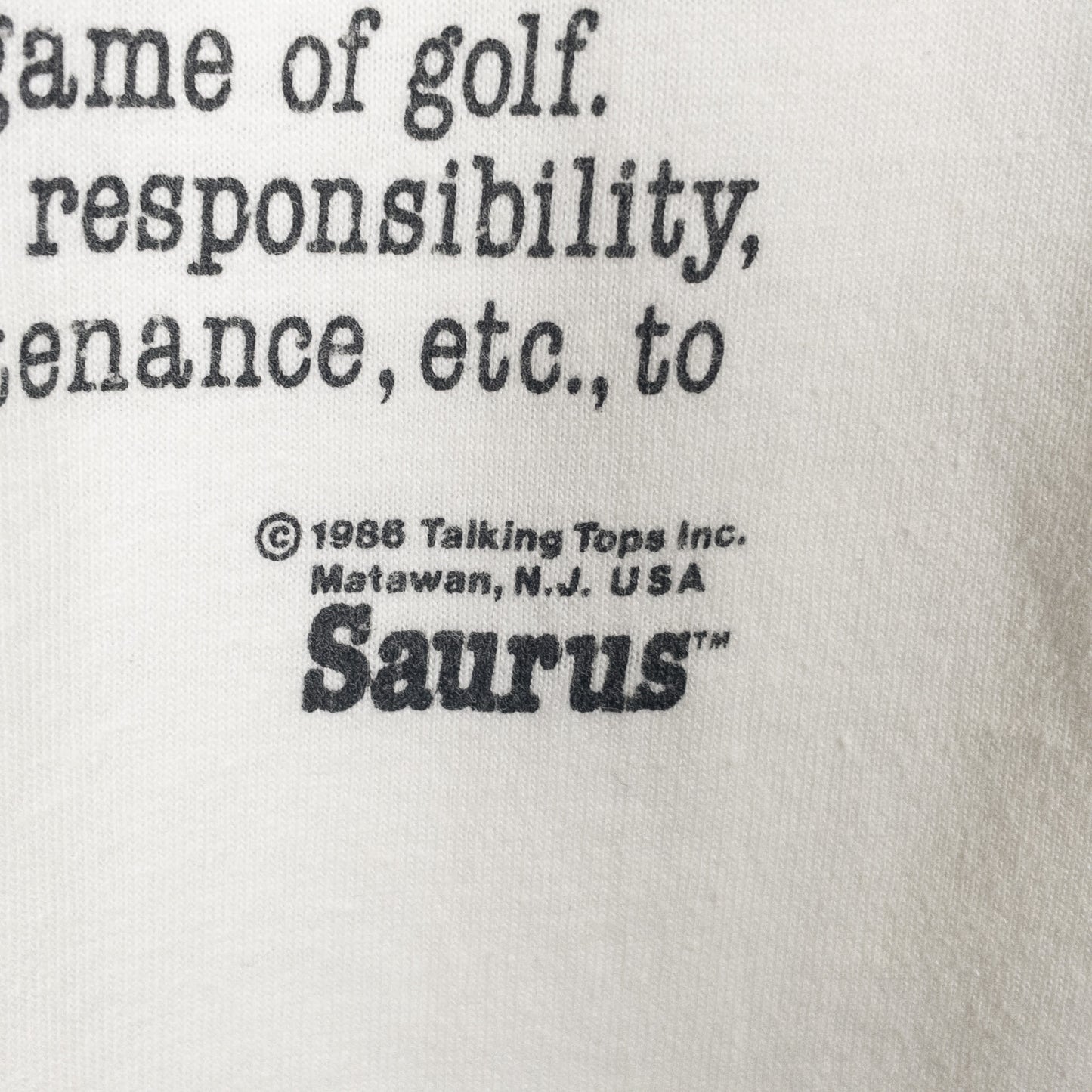 [メンズS] 80〜90年代 Screen Stars/スクリーンスターズ Tシャツ アートT Saurus
