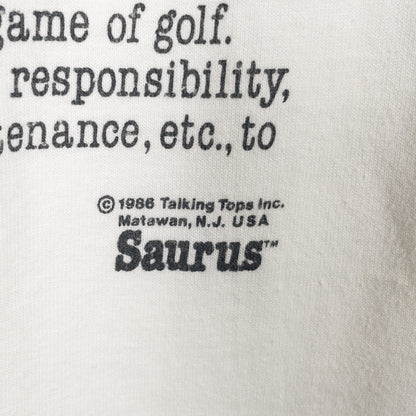 [メンズS] 80〜90年代 Screen Stars/スクリーンスターズ Tシャツ アートT Saurus
