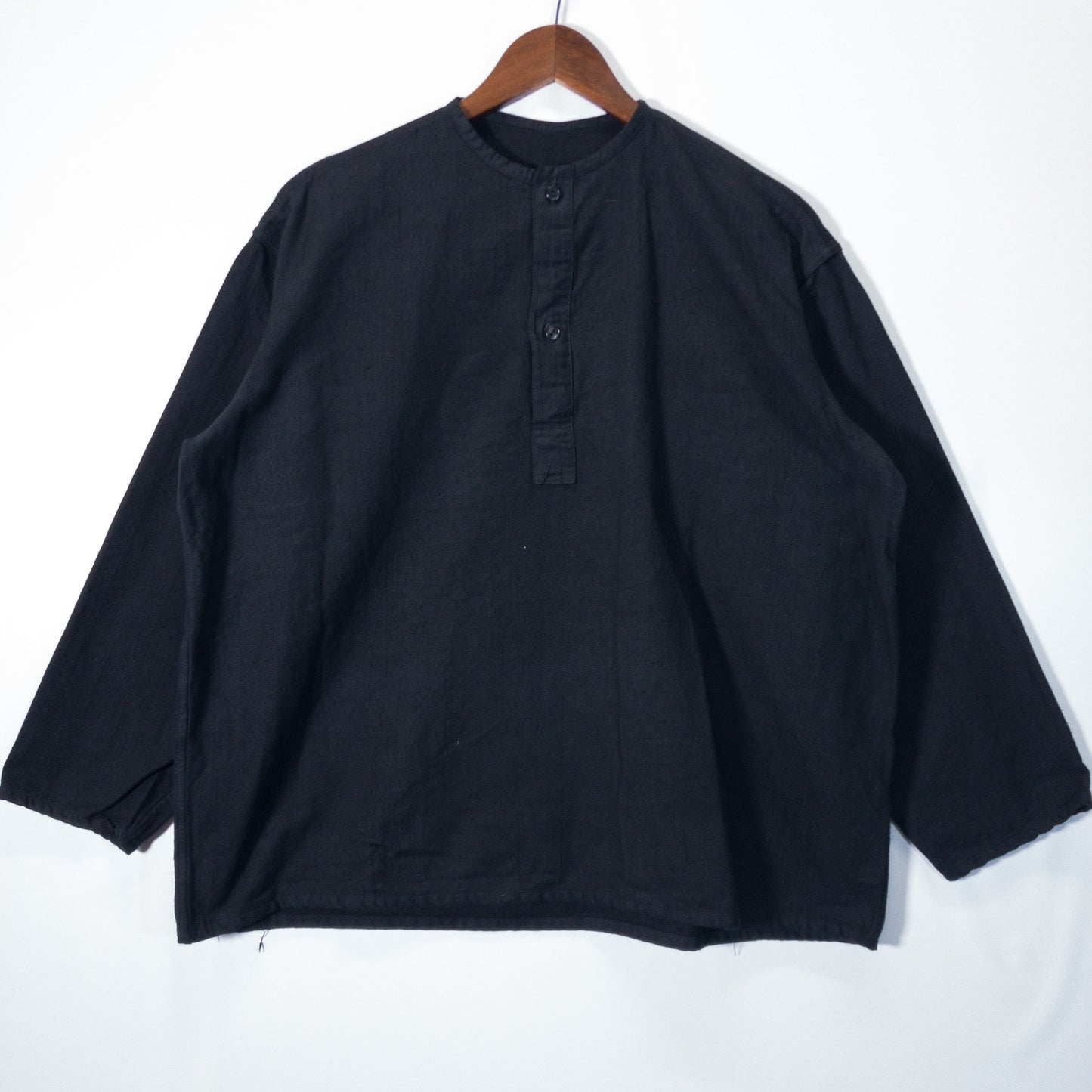 [メンズXL] 80年代 長袖シャツ ソ連軍 スリーピングシャツ 黒染め