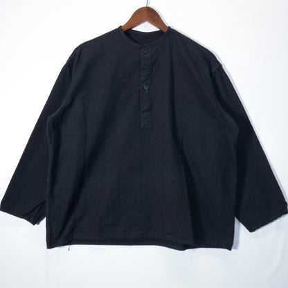 [メンズXL] 80年代 長袖シャツ ソ連軍 スリーピングシャツ 黒染め