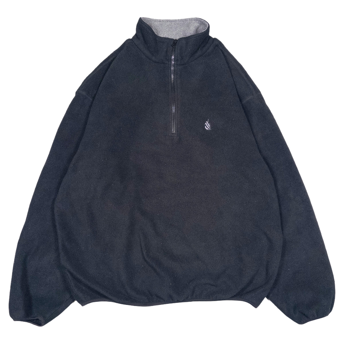 [メンズXXL] 00年代 Nautica/ノーティカ フリースジャケット ハーフジップ ワンポイント