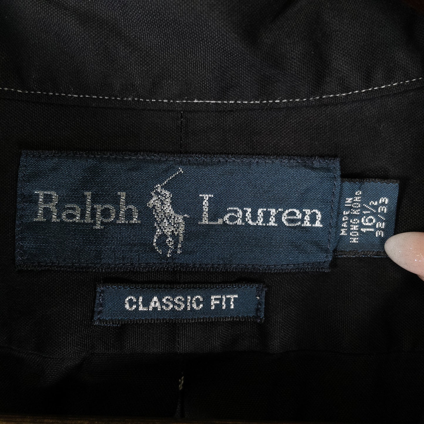 [メンズXXL] 00年代 Ralph Lauren/ラルフローレン 長袖シャツ BDシャツ 黒染め