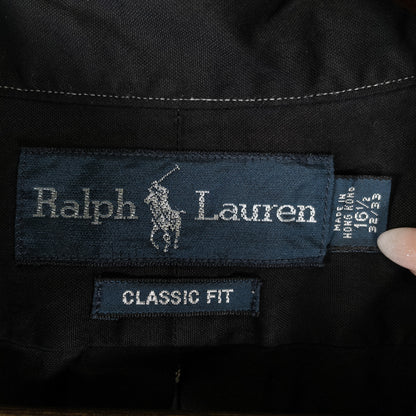 [メンズXXL] 00年代 Ralph Lauren/ラルフローレン 長袖シャツ BDシャツ 黒染め