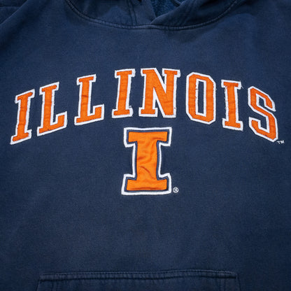 [メンズ3XL] 00年代 BLUE84 パーカー ILLINOIS カレッジ
