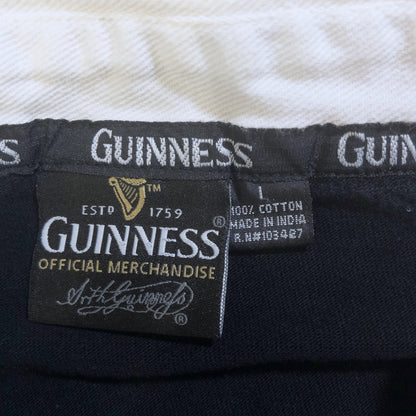 [メンズM] 90〜00年代 GUINNESS/ギネス ポロシャツ ラガーシャツ 企業ロゴ