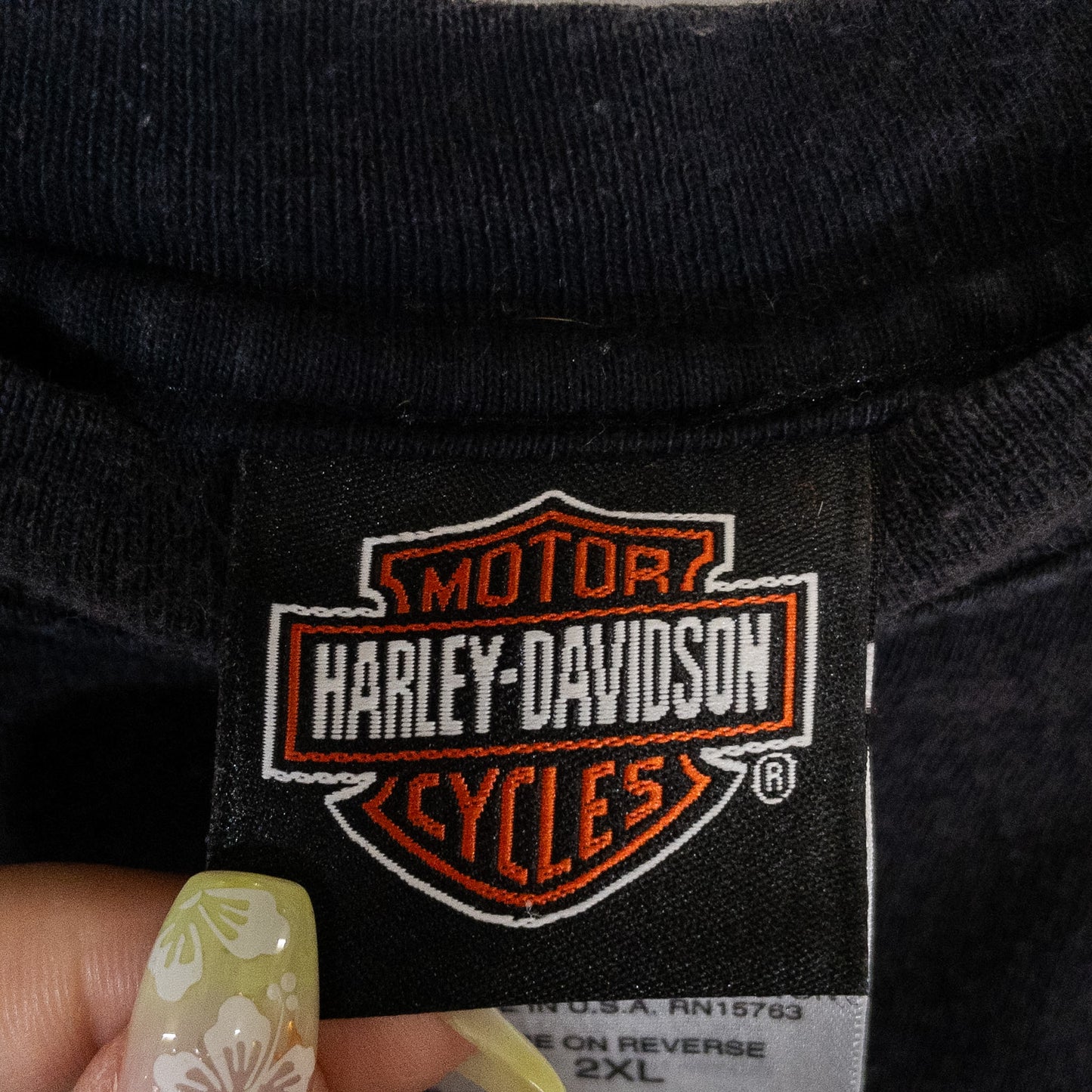 HARLEY-DAVIDSON ハーレーダビッドソン ノースリーブシャツ/タンクトップ XXL ブラック ロゴプリント HARLEY-DAVIDSON/ハーレーダビッドソン