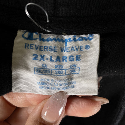 [メンズ4XL] 00年代 Champion/チャンピオン パーカー reverse weave リバースウィーブ ブラック
