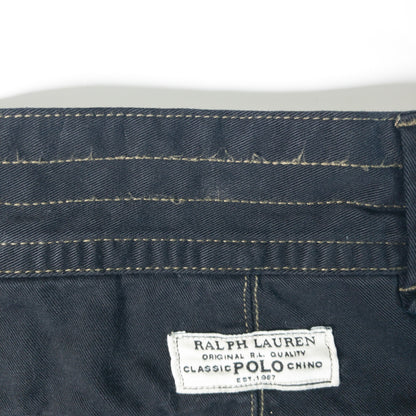 [メンズW33] 90〜00年代 Polo by Ralph Lauren/ポロバイラルフローレン ショートパンツ カーゴショーツ 黒染め