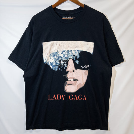 Lady Gaga レディー・ガガ Tシャツ L ブラック プリント GILDAN/ギルダン