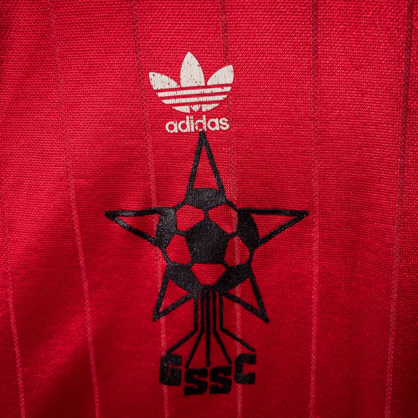 [メンズL] 80〜90年代 adidas/アディダス 半袖シャツ ゲームシャツ サッカーユニフォーム