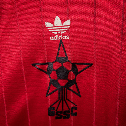 [メンズL] 80〜90年代 adidas/アディダス 半袖シャツ ゲームシャツ サッカーユニフォーム