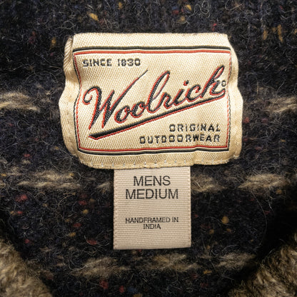 [メンズS] 90〜00年代 Woolrich/ウールリッチ ニット セーター バーズアイ