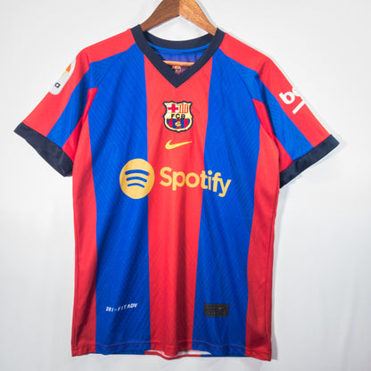 [メンズM] 00年代 Nike/ナイキ 半袖シャツ ゲームシャツ サッカーユニフォーム バルセロナ