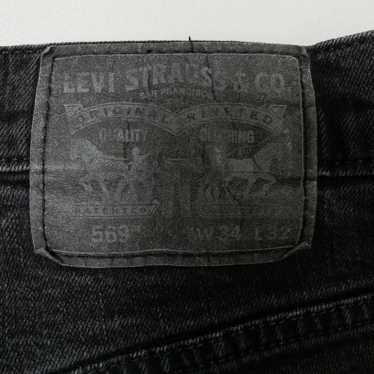 [メンズW34] 00年代 Levi's/リーバイス デニム ジーンズ 569 黒染め