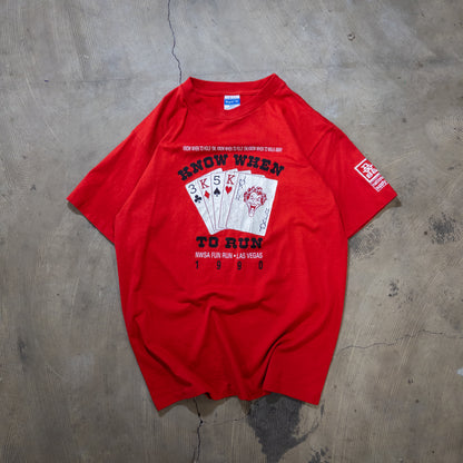 [メンズS] 90年代 Tシャツ ラスベガス トランプ JOKER