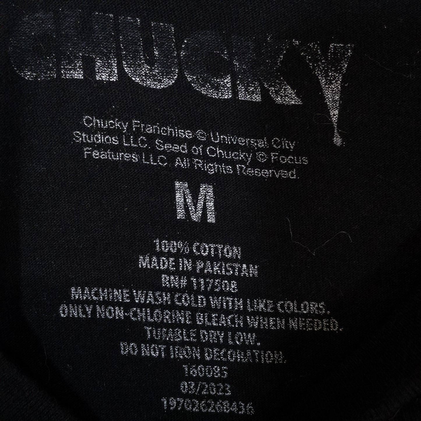 [メンズS] 00年代 Chucky/チャッキー Tシャツ ムービーＴ CHILDS PLAY・チャイルド プレイ チャッキー 映画プリント
