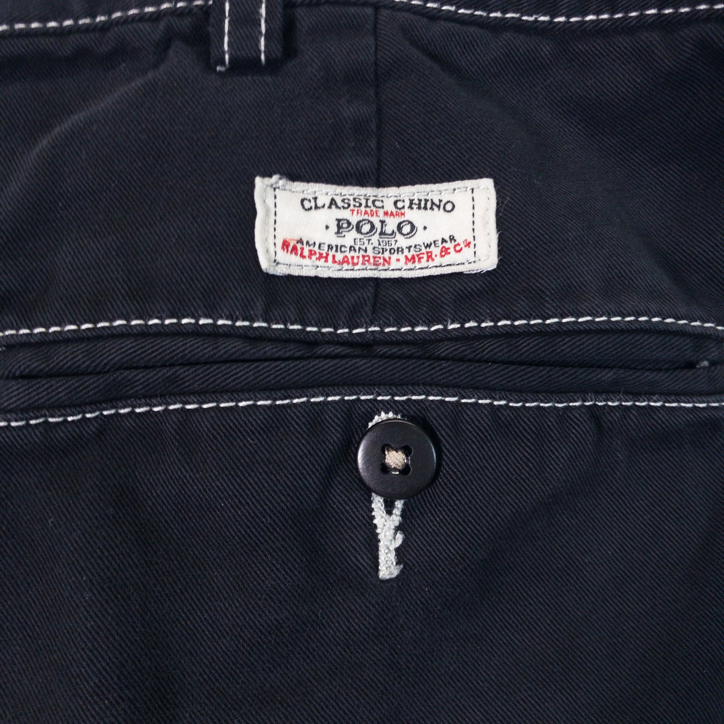 [メンズW33] 90〜00年代 Polo by Ralph Lauren/ポロバイラルフローレン ショートパンツ TYLER SHORT 黒染め