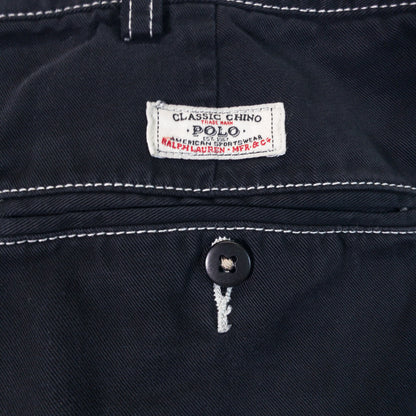 [メンズW33] 90〜00年代 Polo by Ralph Lauren/ポロバイラルフローレン ショートパンツ TYLER SHORT 黒染め