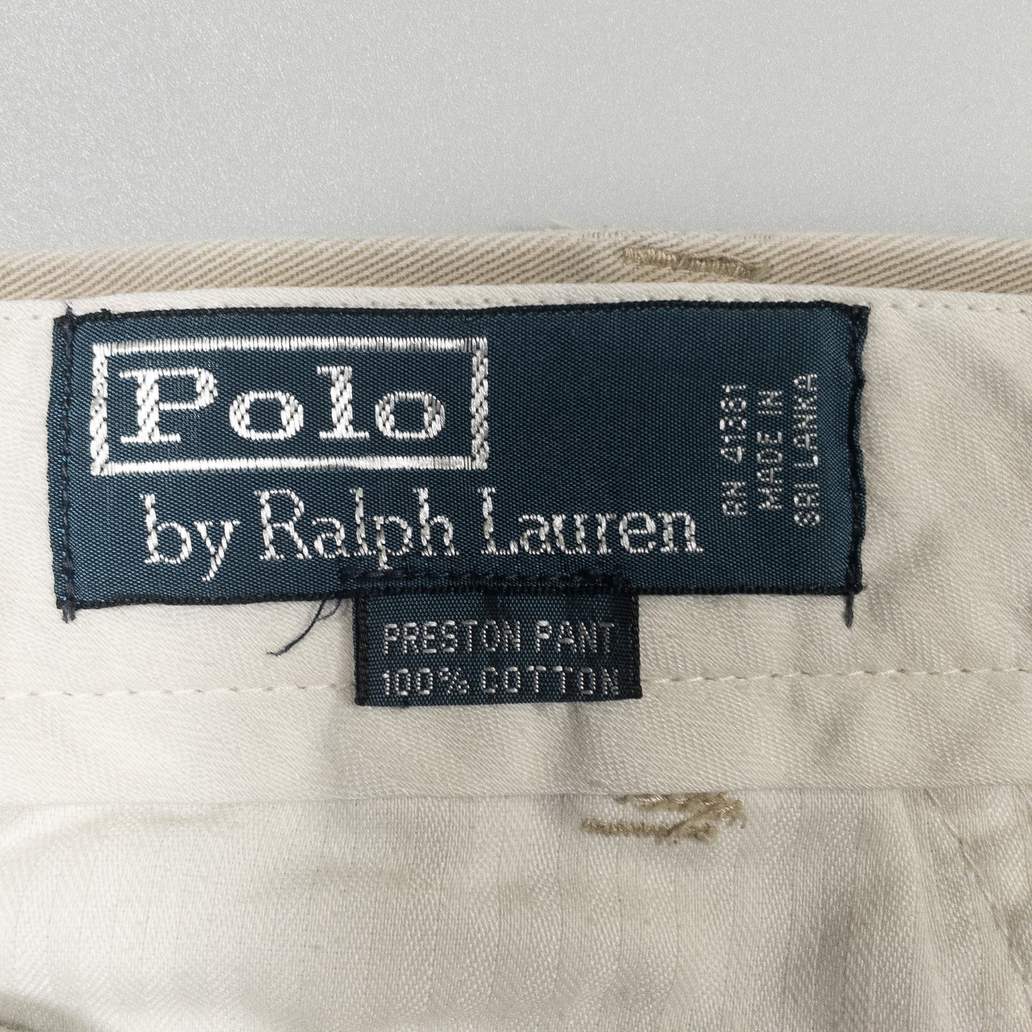 [メンズW33] 90〜00年代 Polo by Ralph Lauren/ポロバイラルフローレン チノパン PRESTON PANT
