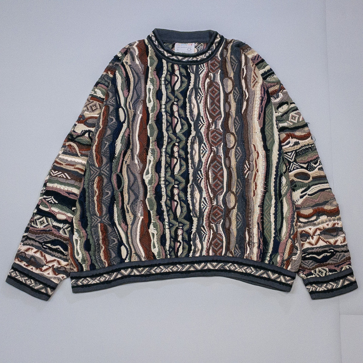 [メンズXXL] 90年代 COOGI/クージー ニット セーター 3Dニット