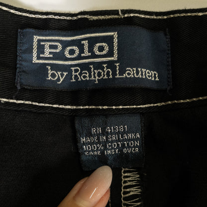 [メンズW31] 90〜00年代 Polo by Ralph Lauren/ポロバイラルフローレン チノパン 黒染め
