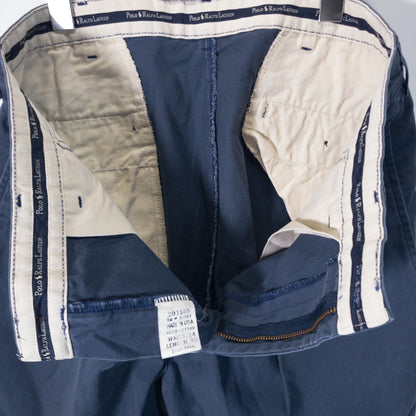 [メンズW33] 90〜00年代 Ralph Lauren/ラルフローレン ショートパンツ チノショーツ ツータック POLO U.S.A.ロゴパッチ