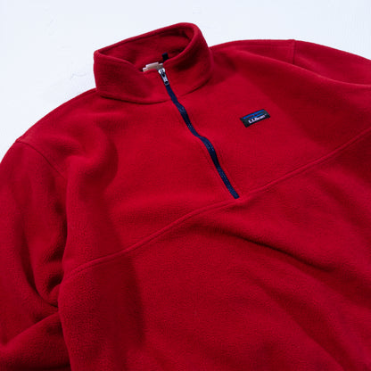 [メンズXL] 90年代 L.L.Bean/エルエルビーン フリースジャケット USA製 ハーフジップ