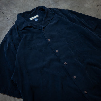 [メンズXL] 90〜00年代 Tommy Bahama/トミーバハマ アロハシャツ・かりゆしウェア バック刺繍 開襟シャツ