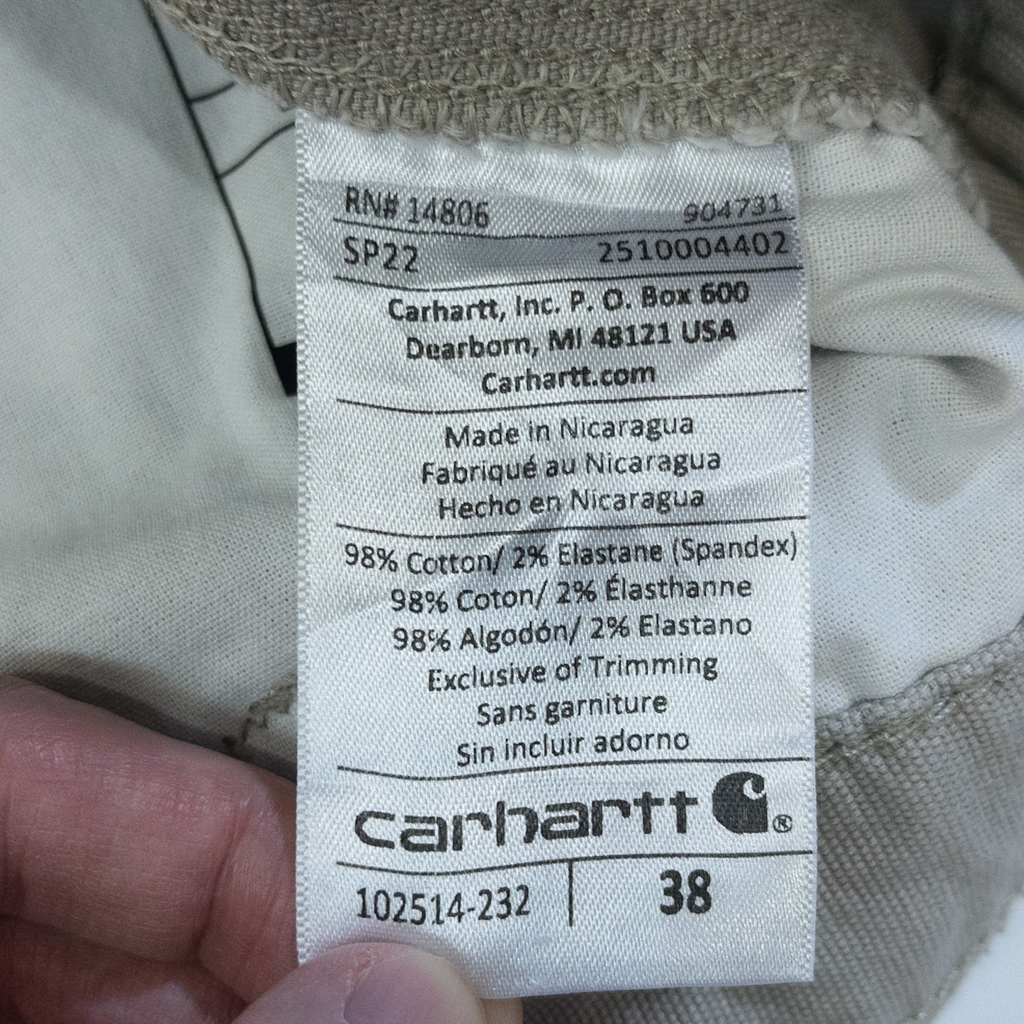 [メンズW38] 00年代 Carhartt/カーハート ショートパンツ ワークショーツ