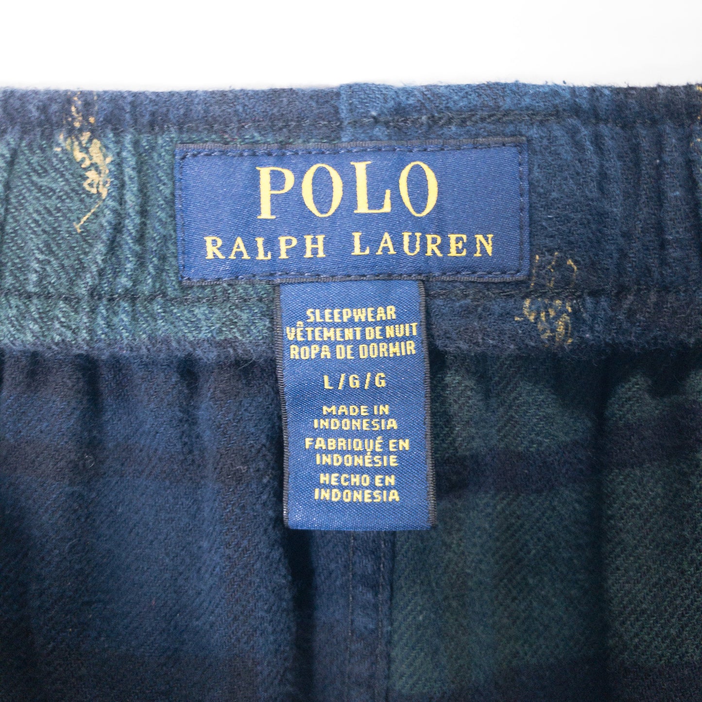 [メンズW31] 00年代 Polo Ralph Lauren/ポロラルフローレン イージーパンツ スリーピングパンツ 総柄 ブラックウォッチ