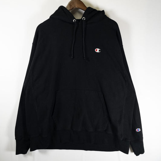 [メンズ4XL] 00年代 Champion/チャンピオン パーカー reverse weave リバースウィーブ ブラック